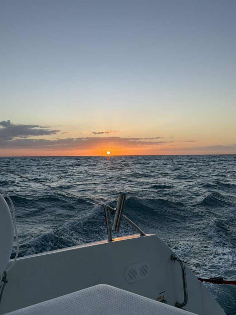 Sunset on the sea 