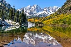 A view of a mountain in Colorado